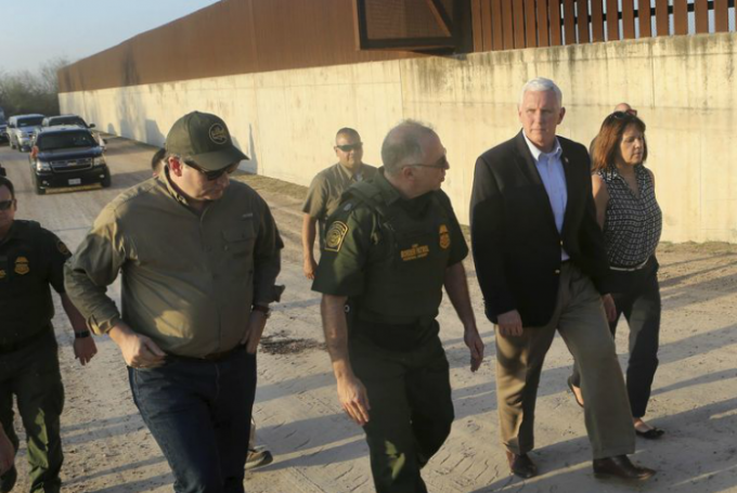 Garantiza Mike Pence muro completo en frontera el chiltepin