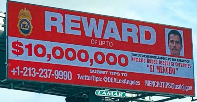 DEA pone al Mencho como objetivo número uno el chiltepin