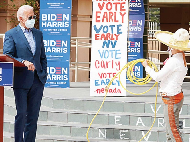 73% de latinos piensa votar por Joe Biden el chiltepin