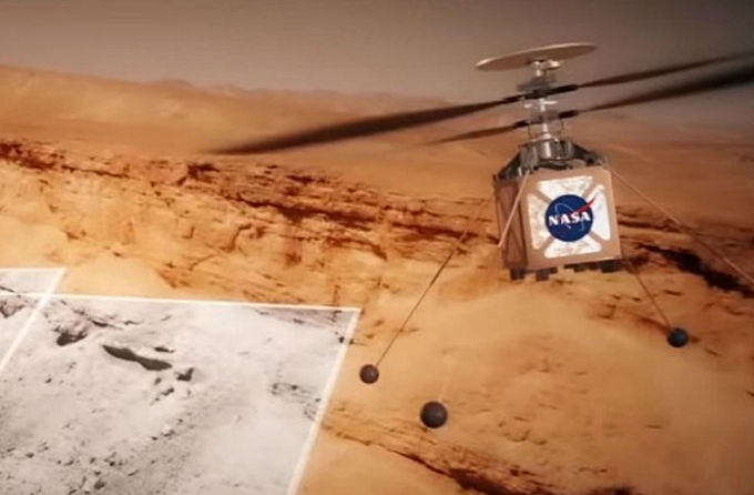 NASA enviará un helicóptero autónomo a Marte el chiltepin