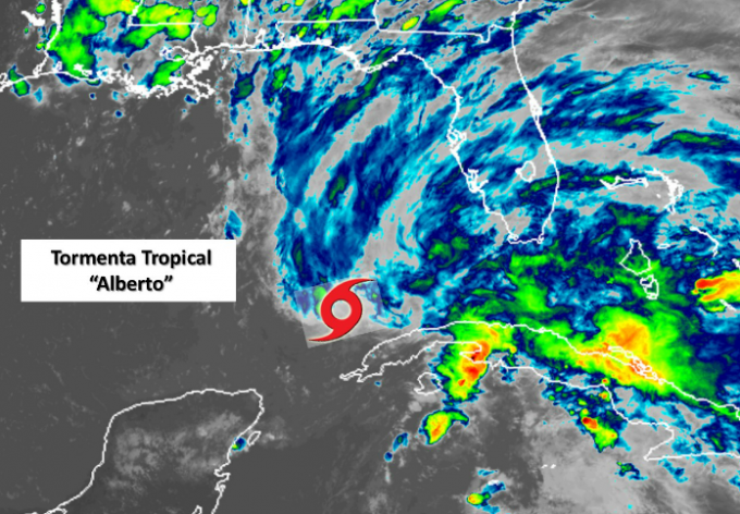 EUA emite alerta de tormenta por Alberto el chiltepin