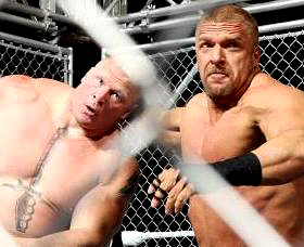 Brock Lesnar vence a Triple H en la jaula de acero de Extreme Rules el chiltepin